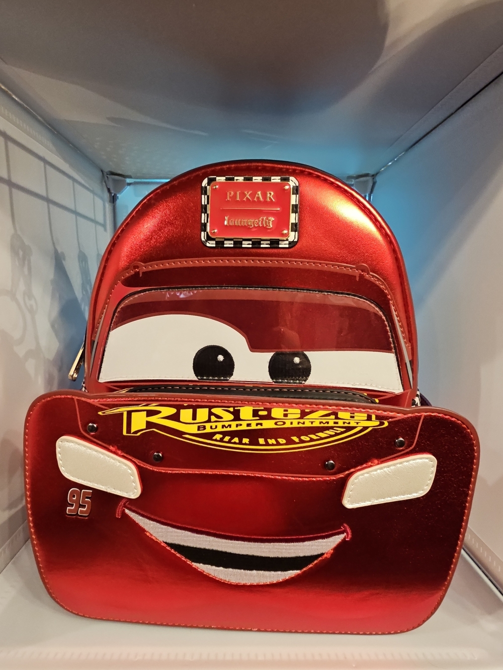 Loungefly Disney Pixar Cars Lightning McQueen Mini Backpack